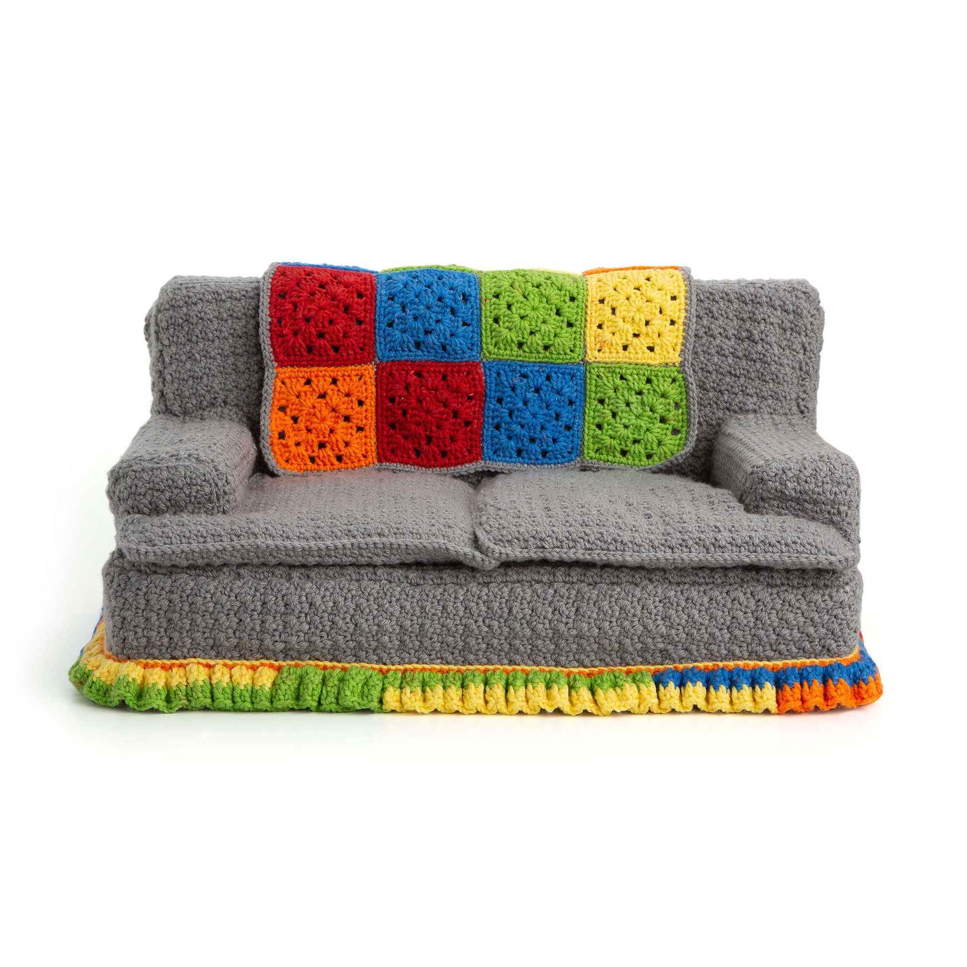 Free Red Heart Crochet Cat Couch Pattern