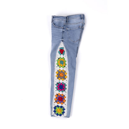 Red Heart Crochet Upcycled Denim Jeans Red Heart Crochet Upcycled Denim Jeans