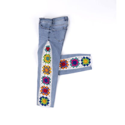 Red Heart Crochet Upcycled Denim Jeans Red Heart Crochet Upcycled Denim Jeans
