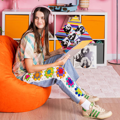 Red Heart Crochet Upcycled Denim Jeans Red Heart Crochet Upcycled Denim Jeans