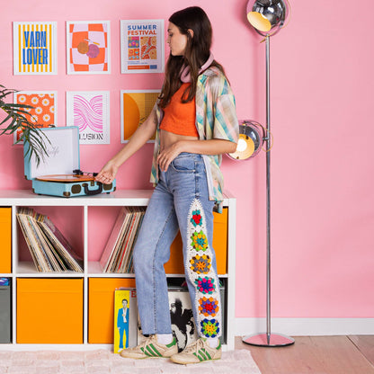 Red Heart Crochet Upcycled Denim Jeans Red Heart Crochet Upcycled Denim Jeans