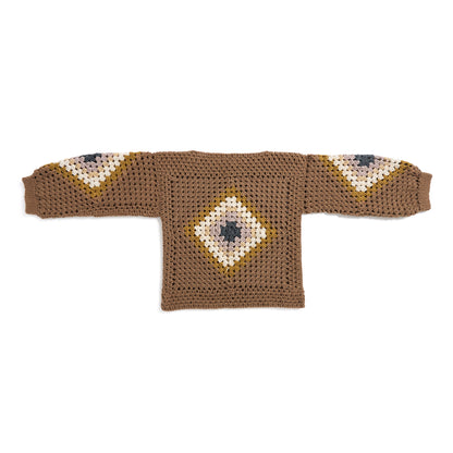 Red Heart Playing with a Diamonds Crochet Pullover Red Heart Playing with a Diamonds Crochet Pullover