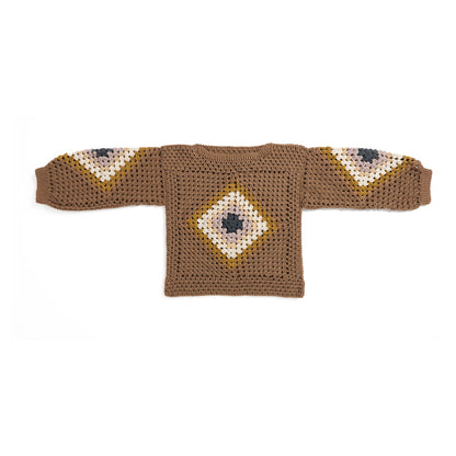 Red Heart Playing with a Diamonds Crochet Pullover Red Heart Playing with a Diamonds Crochet Pullover