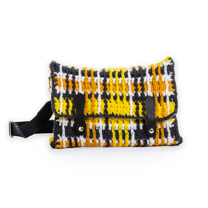 Red Heart Crochet Punk Plaid Bag Red Heart Crochet Punk Plaid Bag