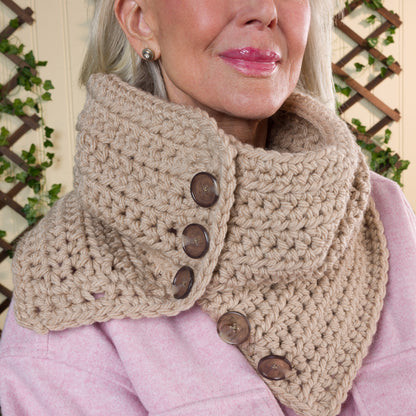 Red Heart Crochet Button-Up Cowl Red Heart Crochet Button-Up Cowl