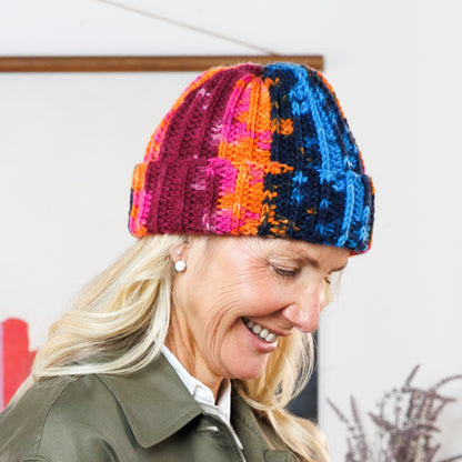 Red Heart Ribbed Around Crochet Hat Red Heart Ribbed Around Crochet Hat