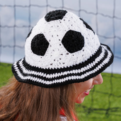 Red Heart Crochet Soccer Ball Hat Red Heart Crochet Soccer Ball Hat