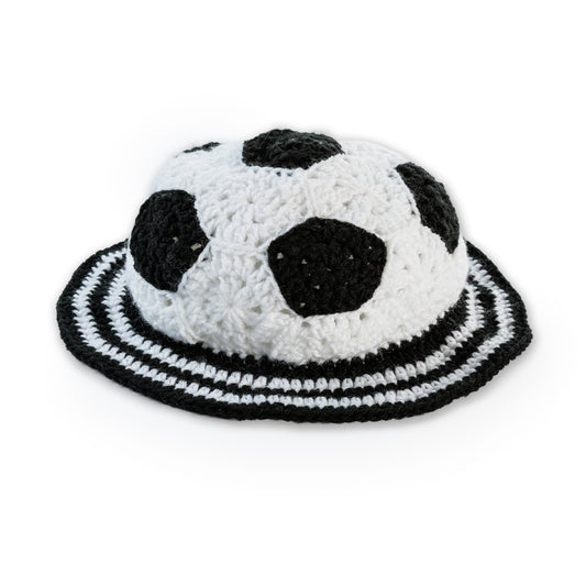 Red Heart Crochet Soccer Ball Hat