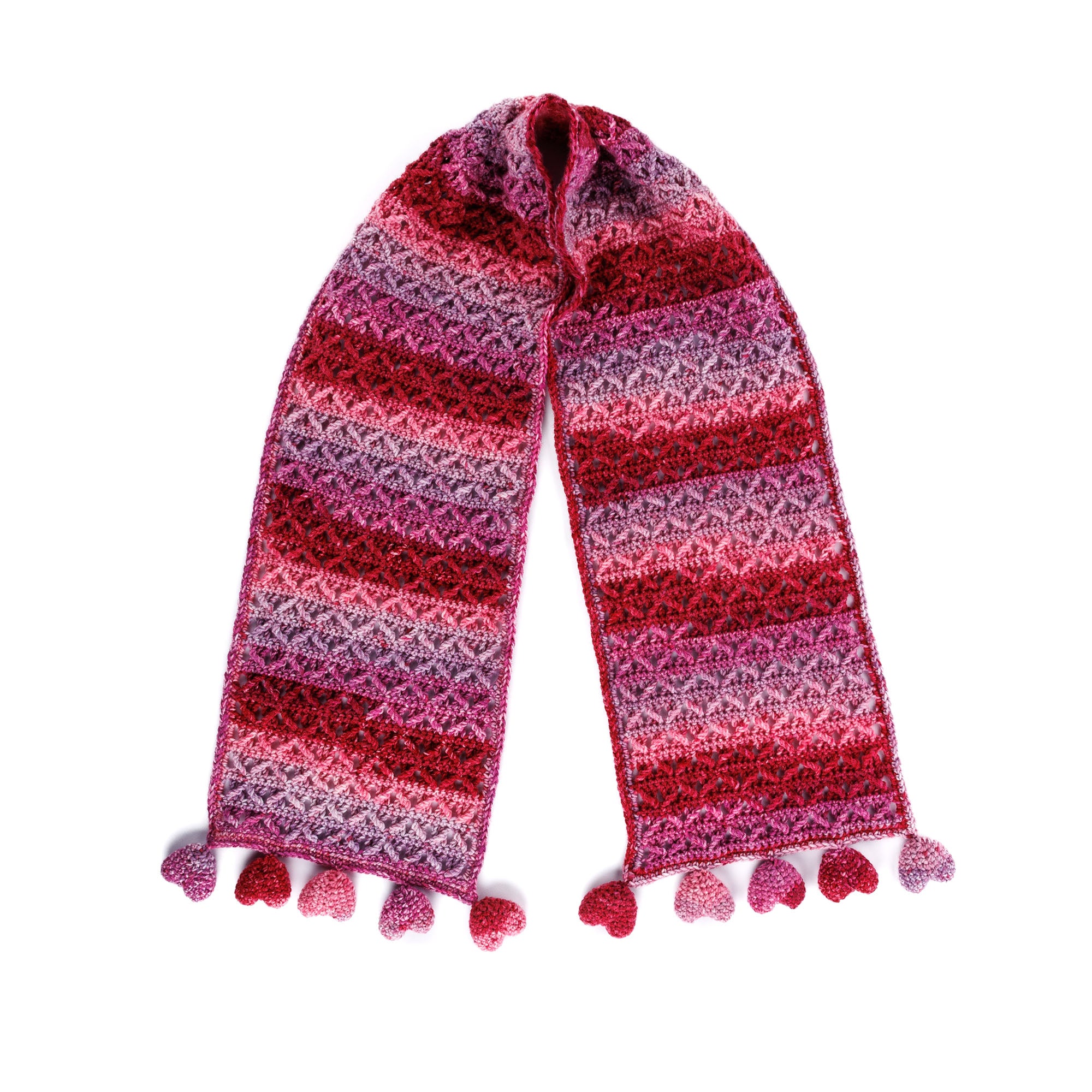 Free Easy Red Heart XOXO Crochet Scarf​ Pattern | Yarnspirations