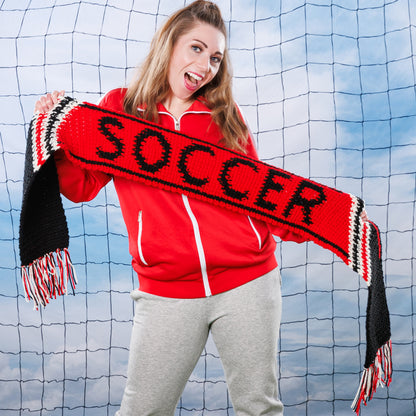 Red Heart Team Pride Crochet Scarf Red Heart Team Pride Crochet Scarf