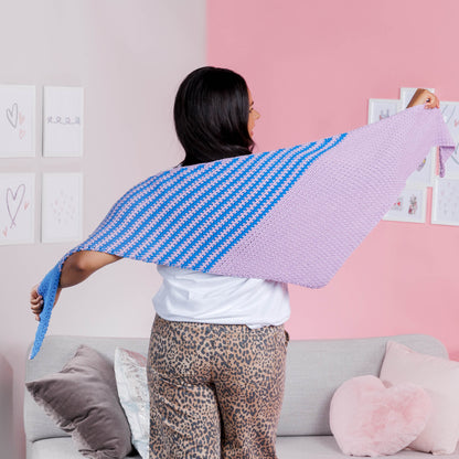 Red Heart Split the Balance Crochet Shawl Red Heart Split the Balance Crochet Shawl