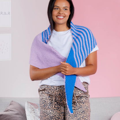 Red Heart Split the Balance Crochet Shawl Red Heart Split the Balance Crochet Shawl