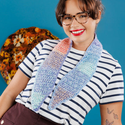 Red Heart Fine Line Crochet Scarf Red Heart Fine Line Crochet Scarf