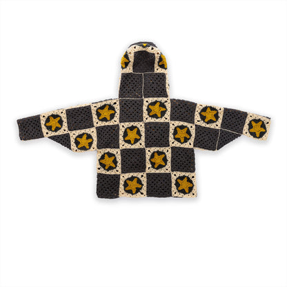Red Heart Crochet Star Studded Hoodie Red Heart Crochet Star Studded Hoodie