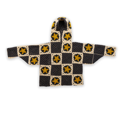 Red Heart Crochet Star Studded Hoodie Red Heart Crochet Star Studded Hoodie
