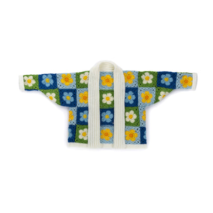 Red Heart Crochet Cozy Posies Granny Cardigan Red Heart Crochet Cozy Posies Granny Cardigan