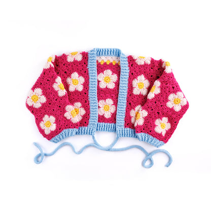 Red Heart Crochet Perfect Posy Wrap Cardigan Red Heart Crochet Perfect Posy Wrap Cardigan