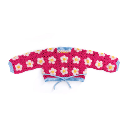 Red Heart Crochet Perfect Posy Wrap Cardigan Red Heart Crochet Perfect Posy Wrap Cardigan