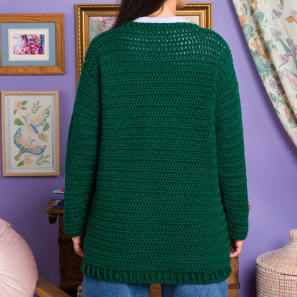 Red Heart Crochet Snuggle Sweater Red Heart Crochet Snuggle Sweater