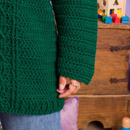 Red Heart Crochet Snuggle Sweater Red Heart Crochet Snuggle Sweater