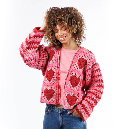 Red Heart Crochet Party Hearty Cardi Red Heart Crochet Party Hearty Cardi