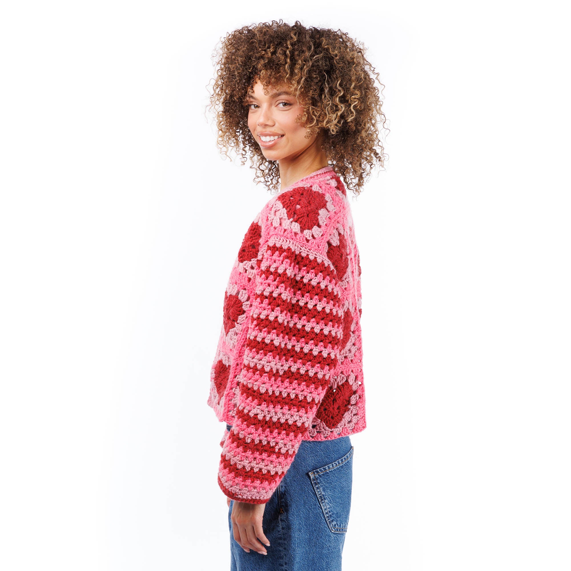 Free Easy Red Heart Crochet Party Hearty Cardi Pattern