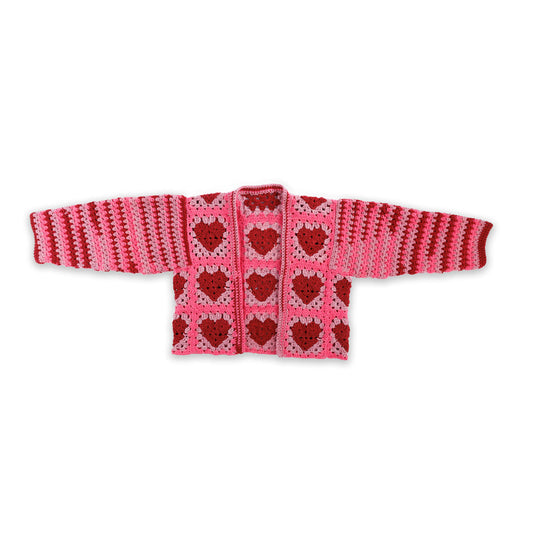 Red Heart Crochet Party Hearty Cardi