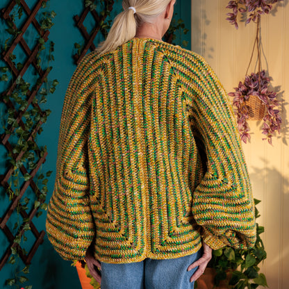 Red Heart Shaping Up Crochet Hexagon Cardigan Red Heart Shaping Up Crochet Hexagon Cardigan