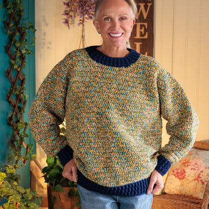 Red Heart Getting Cozy Crochet Pullover Red Heart Getting Cozy Crochet Pullover