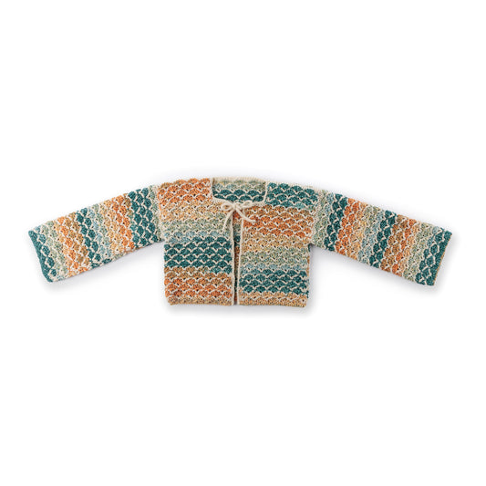 Red Heart Crochet Shell Stitch Cardigan