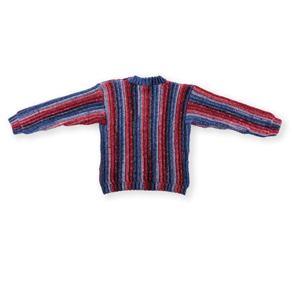 Red Heart Sizzling Stripes Crochet Pullover Red Heart Sizzling Stripes Crochet Pullover