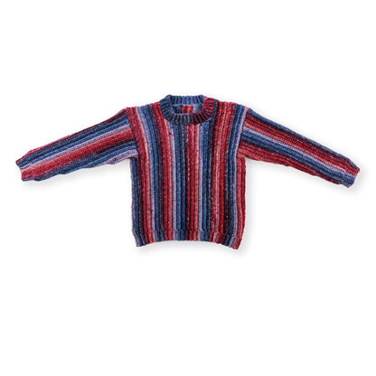 Red Heart Sizzling Stripes Crochet Pullover Red Heart Sizzling Stripes Crochet Pullover