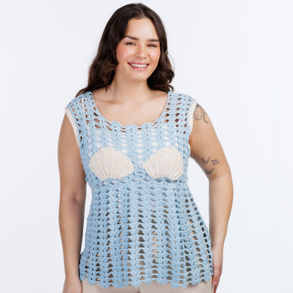 Red Heart Filet Bikini Crochet Tunic Red Heart Filet Bikini Crochet Tunic