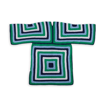 Red Heart Striped Crochet Tunic Red Heart Striped Crochet Tunic
