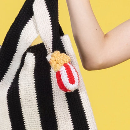 Red Heart Going to the Movies Crochet Bag Charm Red Heart Going to the Movies Crochet Bag Charm