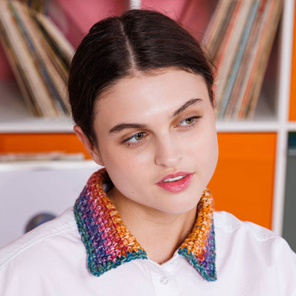 Red Heart Crochet Upcycled Collar Red Heart Crochet Upcycled Collar