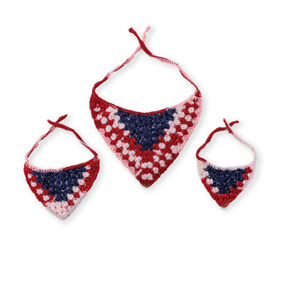Red Heart Crochet Star Spangled Bandana Red Heart Crochet Star Spangled Bandana