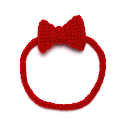 Red Heart Crochet Sweetheart Bow Headband Red Heart Crochet Sweetheart Bow Headband