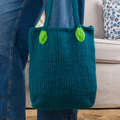 Red Heart Knit Floral Tote Red Heart Knit Floral Tote