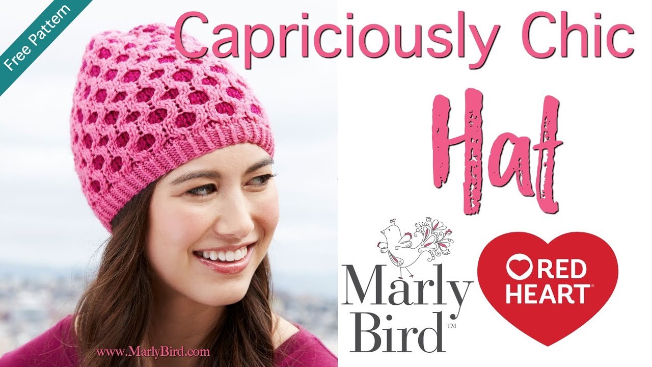 Red Heart Capriciously Chic Hat Knit