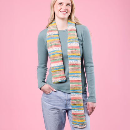 Red Heart One Warm Coat Knit Scarf Red Heart One Warm Coat Knit Scarf