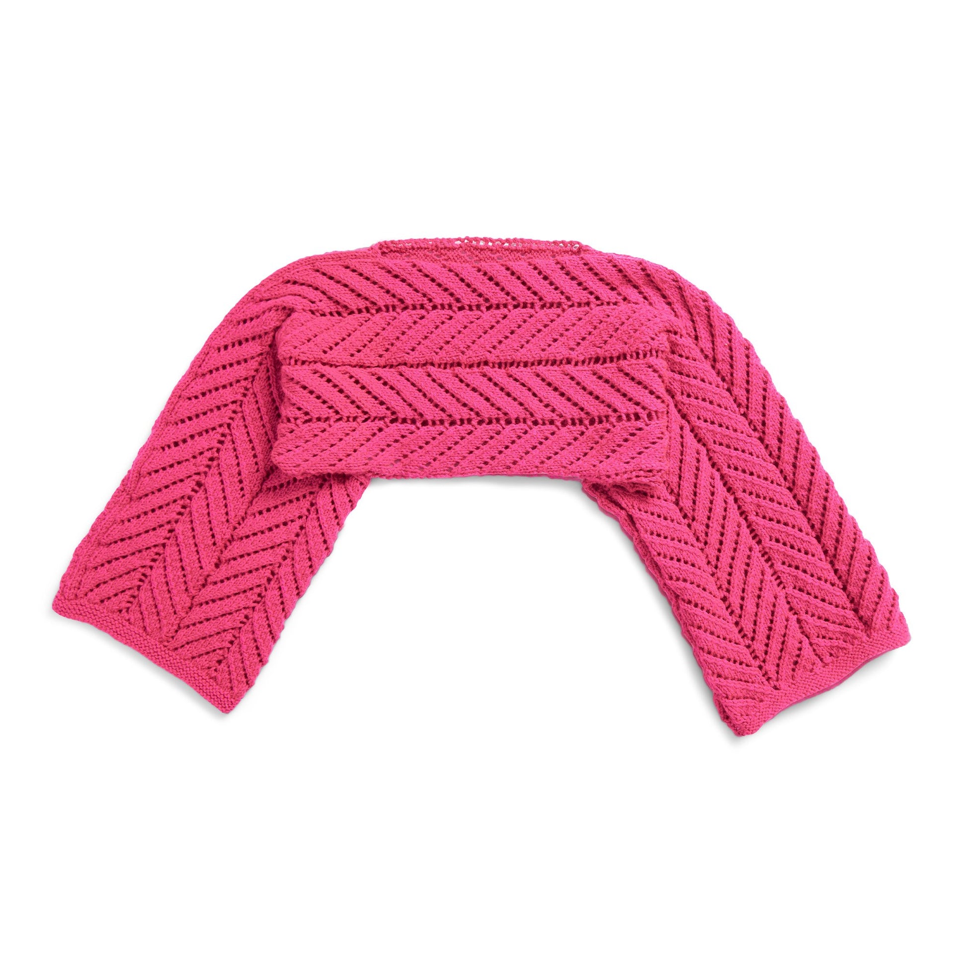 Free Red Heart Sunray Panels Knit Shrug Pattern