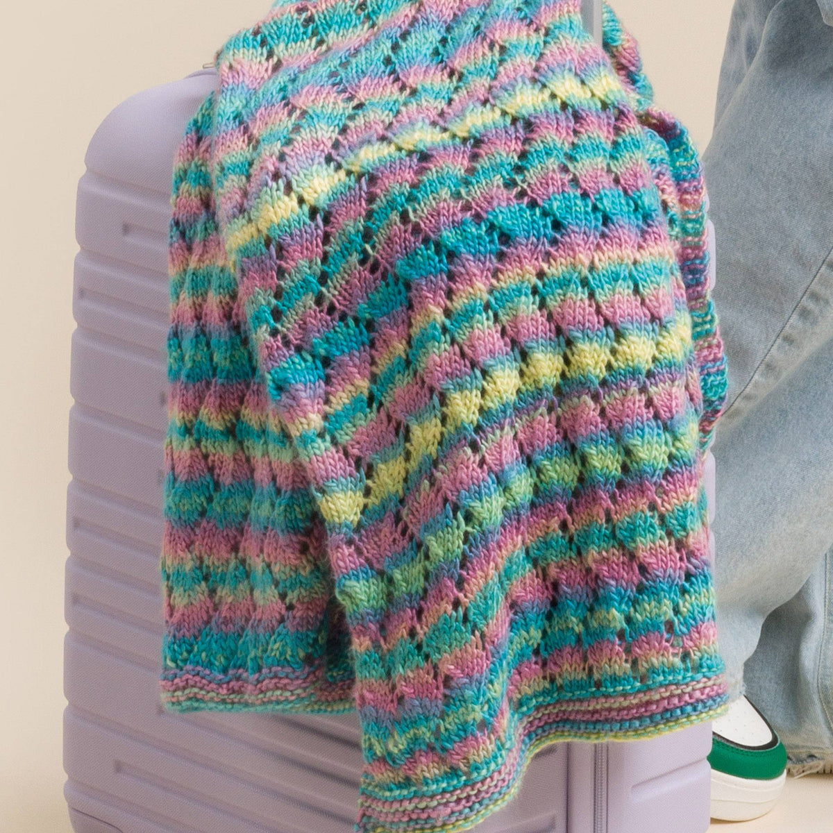 Knit Wrap made in Red Heart Yarn