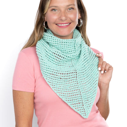 Red Heart Cool Breeze Knit Shawl Red Heart Cool Breeze Knit Shawl