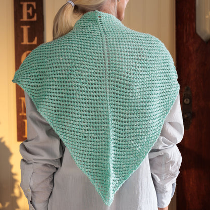 Red Heart Cool Breeze Knit Shawl Red Heart Cool Breeze Knit Shawl
