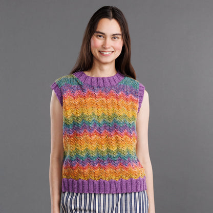 Red Heart Knit Ziggy Vest Red Heart Knit Ziggy Vest