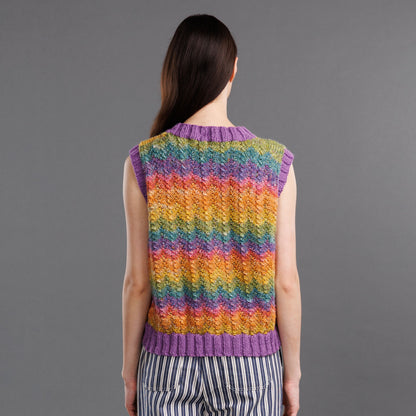 Red Heart Knit Ziggy Vest Red Heart Knit Ziggy Vest