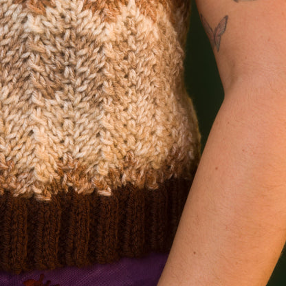 Red Heart Knit Ziggy Vest Version 2