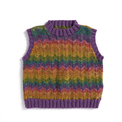 Red Heart Knit Ziggy Vest Red Heart Knit Ziggy Vest