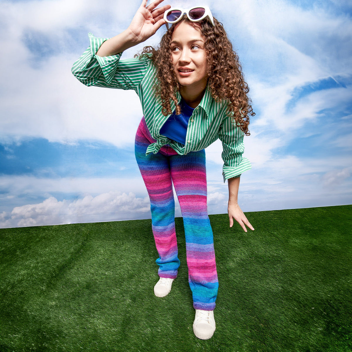 Knit Pant made in Red Heart Yarn